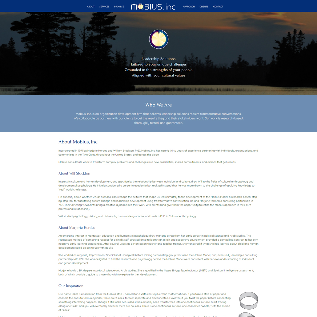 Mobius Model Website